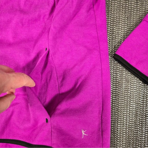 Women's Danskin Now Purple  Size  X Large Full Zip Hoodie Draw String - Picture 7 of 14